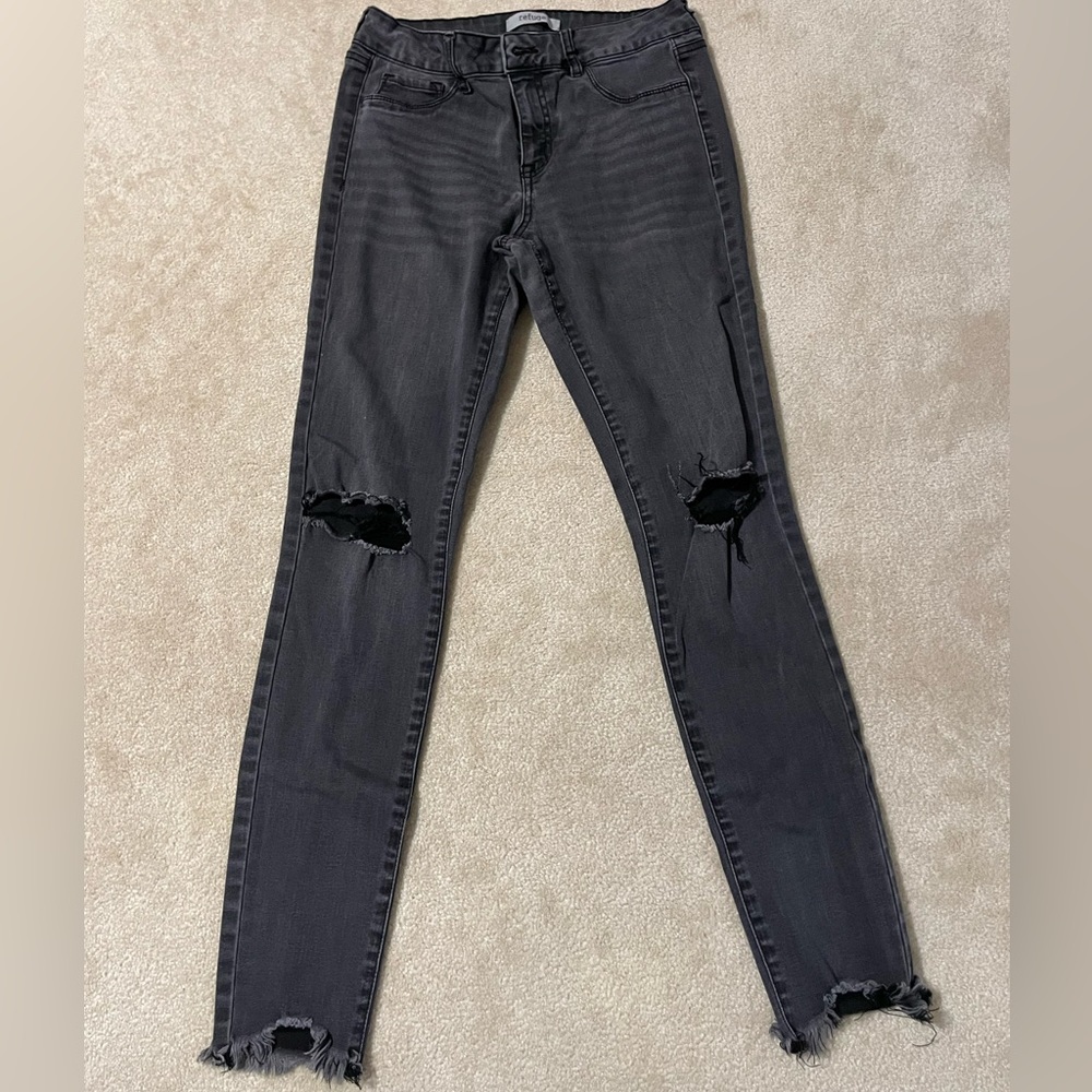 Refuge Black Skinny Jeans